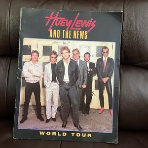 Huey Lewis and The News World Tour program.